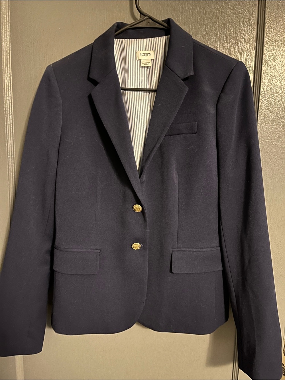 J. Crew Navy Blazer with Gold Buttons